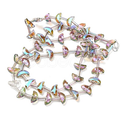 Electroplate Transparent Glass Beads EGLA-H112-05HR-01-1