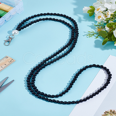 1Pc Plastic Imitation Pearl Beaded Dress Helpers DIY-LP0004-10B-1