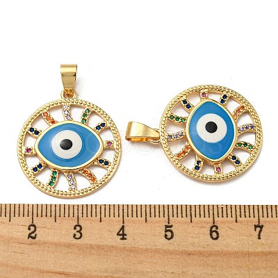Golden Brass Pendants KK-L209-010G-01-1