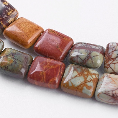 Natural Picasso Stone/Picasso Jasper Graduated Bead Strands G-P358-05-12mm-1