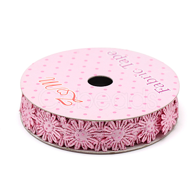 Glitter Powder Polyester Ribbons X-SRIB-S048-04A-1