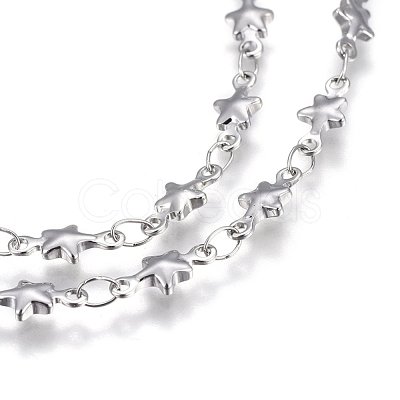 Tarnish Resistant 304 Stainless Steel Link Chains STAS-P219-74-1
