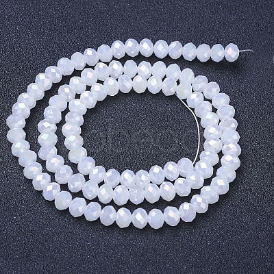 Electroplate Glass Beads Strands EGLA-A044-J6mm-B05-1