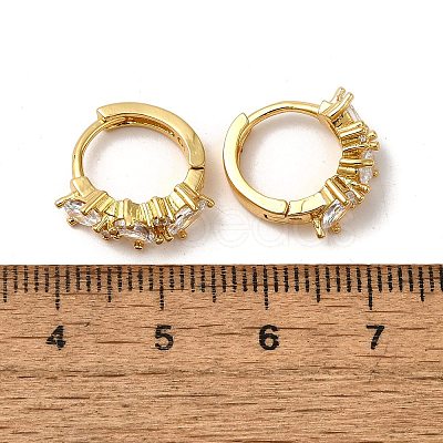 Brass Hoop Earrings EJEW-S256-03A-G-1