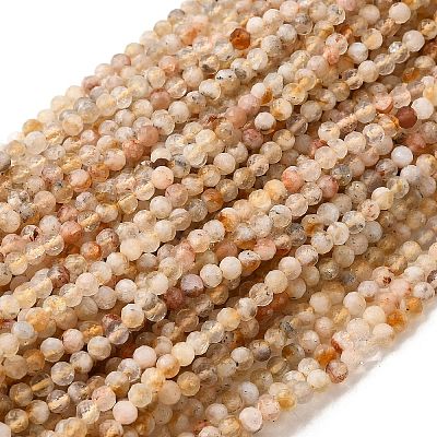 Natural Citrine(Heated) Beads Strands G-G155-B03-01-A-1