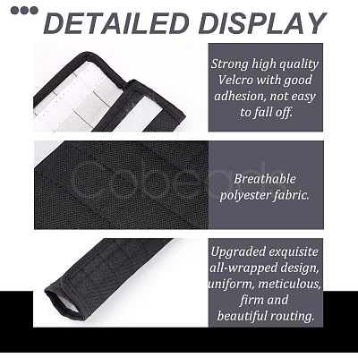 Olycraft Nylon Universal Car Seat Belt Pads AJEW-OC0003-74C-1