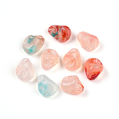 Transparent Acrylic Beads TACR-T028-44B-1
