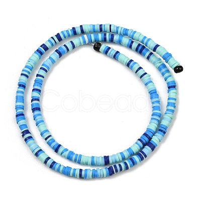 Handmade Polymer Clay Beads Strands PY-CBA18ED-02F-1