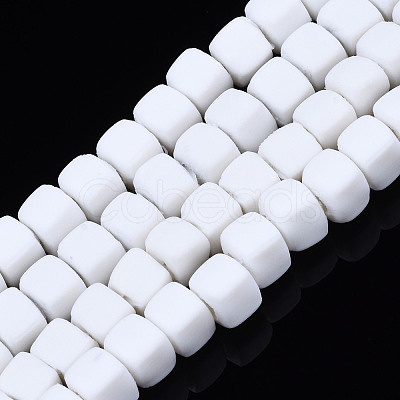 Handmade Polymer Clay Beads Strands CLAY-S092-78O-1