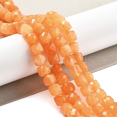 Natural Quartz Imitation Orange Aventurine Beads Strands G-C179-B17-01-1