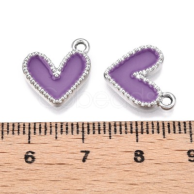 Rack Plating Alloy Enamel Charms ENAM-N056-343P-B-1