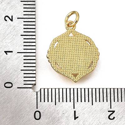 Brass Shell Pendants KK-D328-01G-C-1