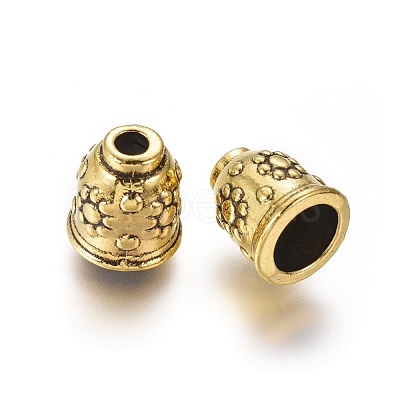 Tibetan Style Alloy Cord End Caps GLF0924Y-1