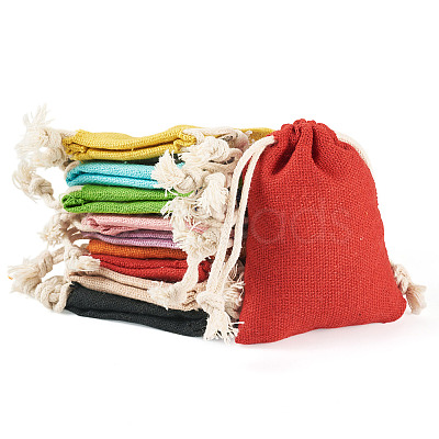 22Pcs 11 Colors Rectangle Cloth Packing Pouches ABAG-TA0001-87A-1