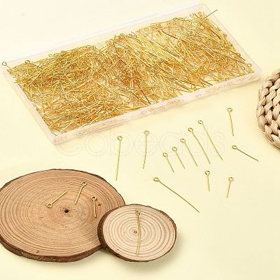 1000Pcs 5 Styles Iron Eye Pins IFIN-YW0003-58-1