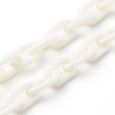 Personalized ABS Plastic Cable Chain Necklaces NJEW-JN03479-1