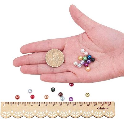 Eco-Friendly Dyed Glass Pearl Round Beads HY-PH0011-01-6mm-1