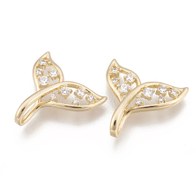 Brass Cubic Zirconia Pendants KK-T029-100G-1