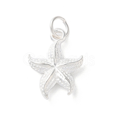 925 Sterling Silver Starfish Pendants STER-E071-02S-01-1