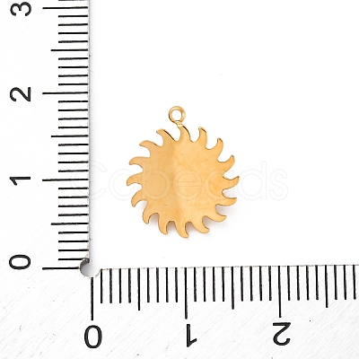 Natural Tiger Eye Sun Charms STAS-I331-30G-1