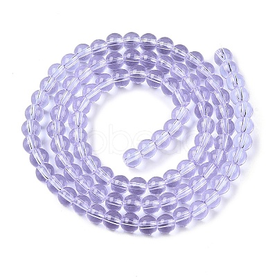 Transparent Glass Beads Strands GLAA-T032-T4mm-01-1