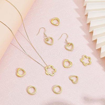 20Pcs 4 Style Rack Plating Alloy Bead Frame FIND-CA0006-18-1