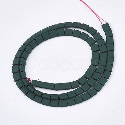 Spray Painted Non-magnetic Synthetic Hematite Beads G-T116-07-14-1