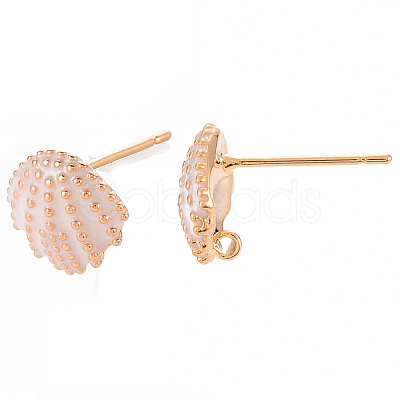 Brass Earring Findings KK-T062-221A-NF-1
