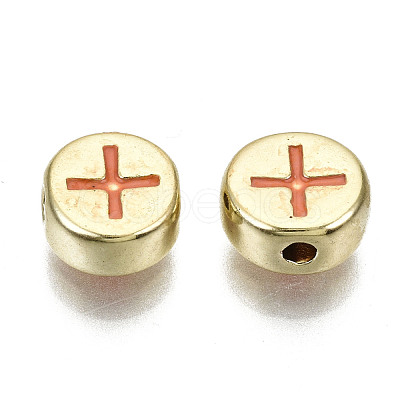 Alloy Enamel Beads X-ENAM-S122-032-RS-1