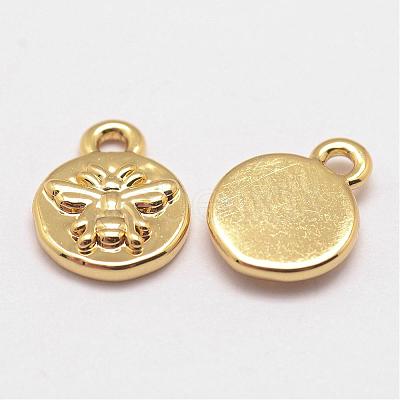 Brass Charms KK-G302-10G-NR-1