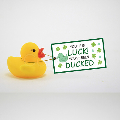 CREATCABIN 50Pcs Duck Theme Paper Card AJEW-CN0001-98G-1