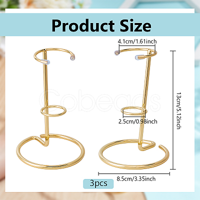 Iron Crystal Pointed Scepter Display Stands ODIS-WH0010-50LG-1