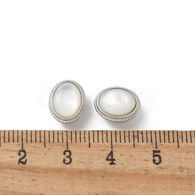 Brass Shell Beads KK-U052-41P-1