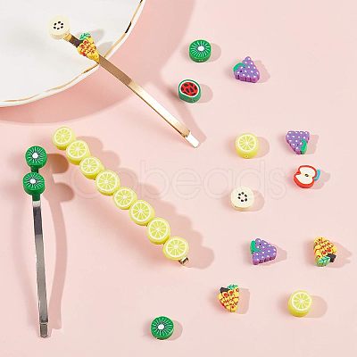 Handmade Polymer Clay Beads CLAY-NB0001-17-1