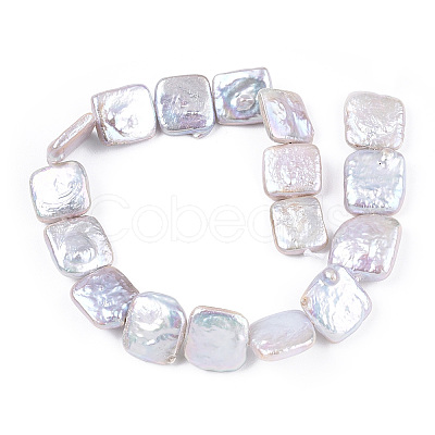 Baroque Natural Nucleated Pearl Keshi Pearl Beads Strands PEAR-S020-K09-2-1