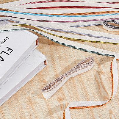 12Pcs 12 Colors Polyester Book Headbands OCOR-FH0001-36-1