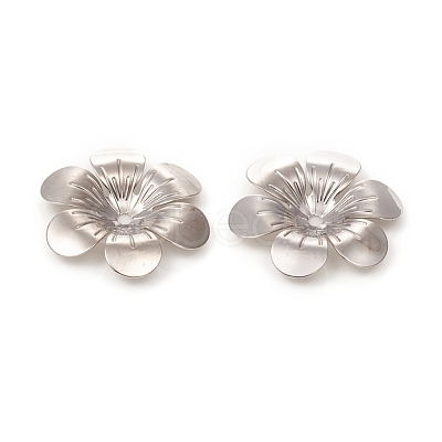 6-Petal Brass Bead Caps KK-I669-06P-1