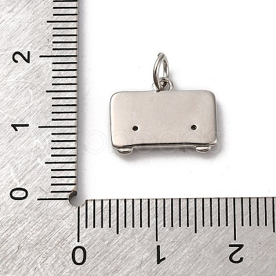 Brass Micro Pave Cubic Zirconia Pendants KK-P308-35P-1