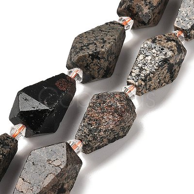 Natural Snowflake Obsidian Beads Strands G-NH0005-B03-01-1