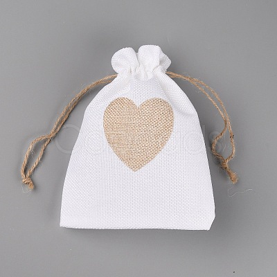Jute Blank DIY Craft Drawstring Bag CW-TAC0001-09B-1
