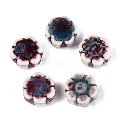 Vintage Handmade Porcelain Beads PORC-N013-25-21-1