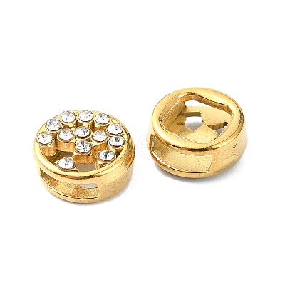 Ion Plating(IP) 304 Stainless Steel Slide Charms STAS-C089-06C-G-1