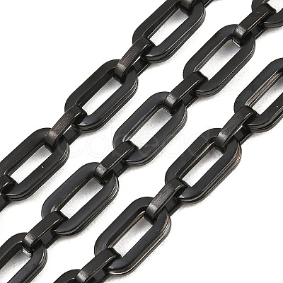 201 Stainless Steel Oval Link Chains CHS-H118-15EB-1