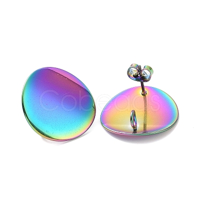 304 Stainless Steel Stud Earring Findings LS-STAS-Q231-06M-1