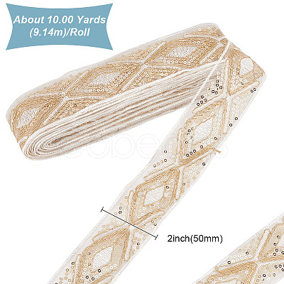 10 Yards Polyester Ribbons OCOR-WH0092-32-1