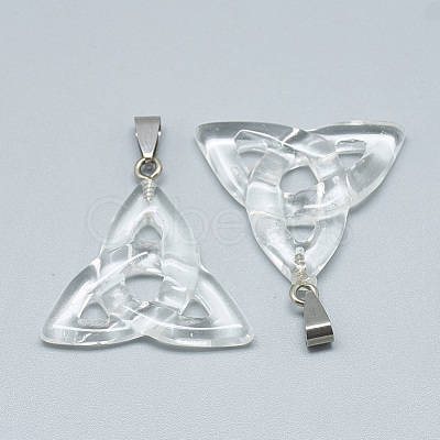 Synthetic Quartz Crystal Pendants G-T088-15-1