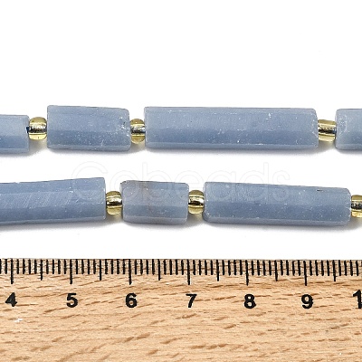 Natural Angelite Beads Strands G-D353-A13-1