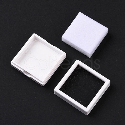 Square Plastic Diamond Presentation Boxes LS-OBOX-G017-01B-1