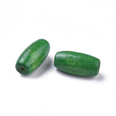 Dyed Natural Wood Beads WOOD-Q003-15x7mm-M-LF-1