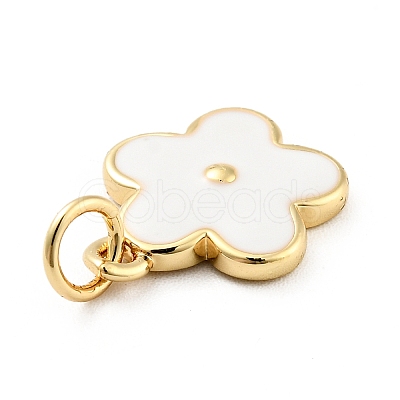 Rack Plating Brass Enamel Charms KK-G387-09G-01-1